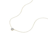 *Mejuri Large 14K Gold & Pave Diamond Round Pendant Necklace