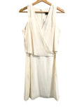 *NWT Theory Osteen Silk Crepe Sleeveless V-Neck Top Overlay Mini Dress, Size 6