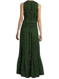 *NWT 3.1 Phillip Lim Silk Polka Dot Sleeveless Round Neck Pintuck Gown Maxi Dress, Size 4