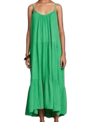 *XiRENA Ruby Cotton Gauze Cami Scoop Neck Tiered Midi Dress, Size XS