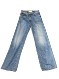 Mother The Dodger Flood High-Rise Loose Wide Leg Cuffed Cropped Jeans, Size 25(0)