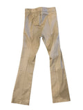 *NWT Theory Slim Kick Lamb Leather High Rise Flat Front Side Zipper Bootcut Pants, Size 00
