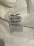 *Reformation Gibson Stretch Cotton 3/4 Sleeve Square Neck Empire Waist Mini Dress, Size 8