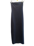 *PerfectWhiteTee Nadine Cotton Rib Knit Strapess Straight Midi Dress, Size S