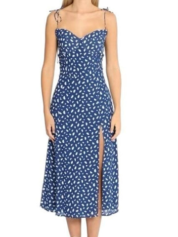 *NWT Reformation Juliette Crepe Sweetheart Cami Smocked Back Midi Dress, Size 6