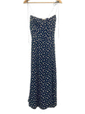 *NWT Reformation Juliette Crepe Sweetheart Cami Smocked Back Midi Dress, Size 6