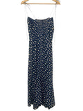 *NWT Reformation Juliette Crepe Sweetheart Cami Smocked Back Midi Dress, Size 6