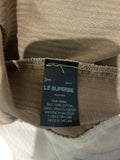*Le Superbe Ms Benjamin Denim Zip Fly Utility Pocket Layered Tulle Flounce Midi Pencil Skirt, Size 4
