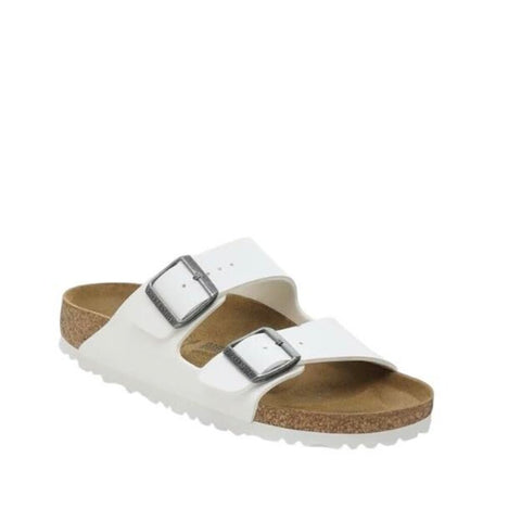 *Birkenstock Arizona Leather Oversized Buckle Double Strap Slide Sandals, Size 40