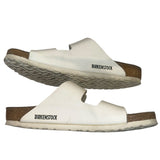 *Birkenstock Arizona Leather Oversized Buckle Double Strap Slide Sandals, Size 40