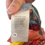 *Farm Rio Cross-Stitch Cotton Embroidered Ruffle Trim Square Neck Tiered Mini Dress, Size XS