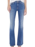 *Mother The Weekender Fray High-Rise Flare-Leg Raw Hem Jeans, Size 25 (0)