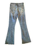 *Mother The Weekender Fray High-Rise Flare-Leg Raw Hem Jeans, Size 25 (0)