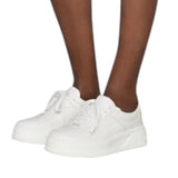 *Gucci GG Embossed Perforated Lace-Up Low-Top Sneakers, Size 38.5