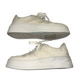 *Gucci GG Embossed Perforated Lace-Up Low-Top Sneakers, Size 38.5