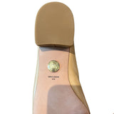 *Veronica Beard Cecile Leather Snip Toe Covered 1.5" Block Heel Ballet Pumps, Size 8