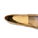 *Veronica Beard Cecile Leather Snip Toe Covered 1.5" Block Heel Ballet Pumps, Size 8