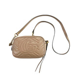 *Gucci GG Marmont Matelasse Mini Chain & Leather Strap Zip Top Crossbody Camera Bag