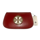 *NWT Tory Burch Reva Leather Gold Double T Logo Chain Strap Convertible Shoulder Clutch Handbag