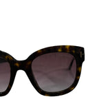 *Tom Ford Beatrix-2 TF613 52T Cat Eye Acetate Havana Frame Pink Lens Sunglasses w/Case