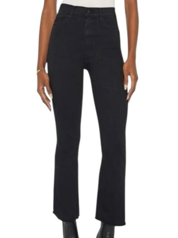 *Mother The Hustler Ankle Fray High-Rise Kick Flare Leg Raw Hem Jeans, Size 28 (6)