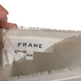 *FRAME Viscose Satin Cami V-neck Raw Edge Lounge Tank Top, Size M