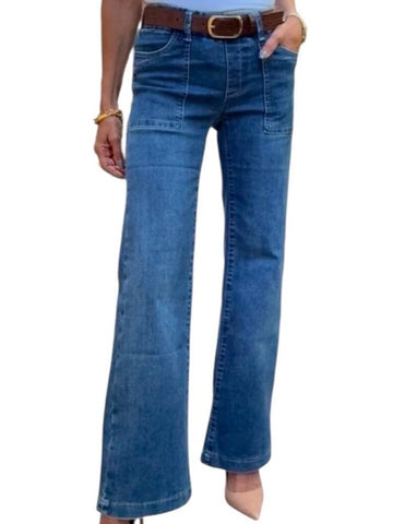 ^NWT Flog Rose Mid-Rise Utility Pocket Flare-Leg Jeans, Size 25 (0)