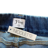 *NWT Flog Rose Mid-Rise Utility Pocket Flare-Leg Jeans, Size 25 (0)