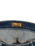 *MOTHER The Weekender Fray Mid-Rise Flare-Leg Raw Hem Jeans, Size 27 (4)