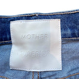 *NWT MOTHER LIL' Mid Rise Tunnel Vision Sneak Wide-Leg Full-Length Jeans, Size 26 (2)