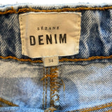 *Sezane The Wide Leg Trouser High-Rise Straight-Leg Full Length Jeans, Size FR 34=US 2