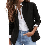 *Frank & Eileen Dublin Stretch Cotton Twill Notch Lapel Patch Pocket Open Blazer Jacket, Size M