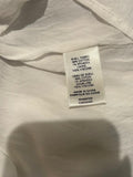 *Rebecca Taylor Cotton Stripe Flutter Sleeve V-Neck Tie-Waist Tiered Midi Dress, Size 8
