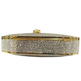 *Judith Leiber Minaudiere Swarovski Crystal Snake Clasp Hard Shell Convertible Clutch