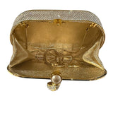 *Judith Leiber Minaudiere Swarovski Crystal Snake Clasp Hard Shell Convertible Clutch