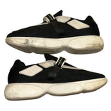 *Prada Cloudburst Textile & Rubber Velcro Closure Low-Top Sneakers, Size 40