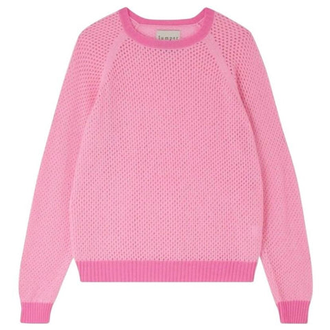 *Jumper 1234 Cashmere Holey contrast Ringer Raglan Sleeve Crew Neck Pullover Sweater, Size 4=L
