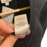 *Cami NYC Risa Mixed Media Cotton Fleece & Velvet Lace Long Sleeve Crew Neck Pullover Top, Size L