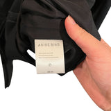 *Anine Bing Heidi Wool Asymmetrical Hidden Placket Stand Collar 80's Military Blazer Jacket, Size M