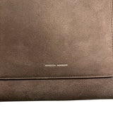 *Rebecca Minkoff Megan Suede Leather Lobster Clasp Closure Dual Handle Tote Bag