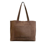 *Rebecca Minkoff Megan Suede Leather Lobster Clasp Closure Dual Handle Tote Bag