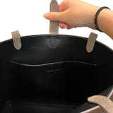 *Rebecca Minkoff Megan Suede Leather Lobster Clasp Closure Dual Handle Tote Bag