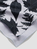 Geometry Spooky Leaves Tea Towel