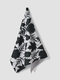 Geometry Spooky Leaves Tea Towel