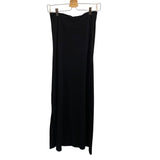 *NWT PerfectWhiteTee Nadine Cotton Rib Knit Strapless Straight Midi Dress, Size S