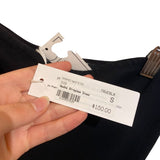 *NWT PerfectWhiteTee Nadine Cotton Rib Knit Strapless Straight Midi Dress, Size S