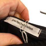 *NWT PerfectWhiteTee Nadine Cotton Rib Knit Strapless Straight Midi Dress, Size S