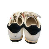 *Back 70 Barkley Strike White Pony Camel Leopard Trim Retro Sneakers, Size 38