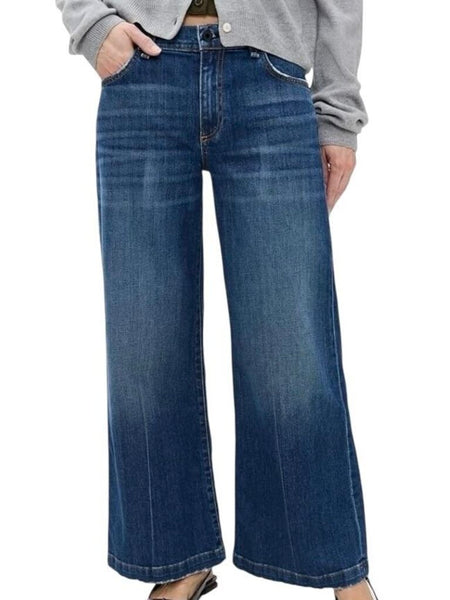 *NWT ASKK NY Petite High-Rise Wide Leg Ankle Jeans, Size 26 (2)