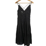*NWT Ulla Johnson Freya Circle Jacquard Cotton Cami V-Neck Tiered Midi Dress, Size 4
